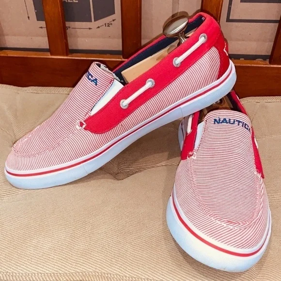 Nautica Premium Skipper Boat Shoes. - Picture 1 of 10